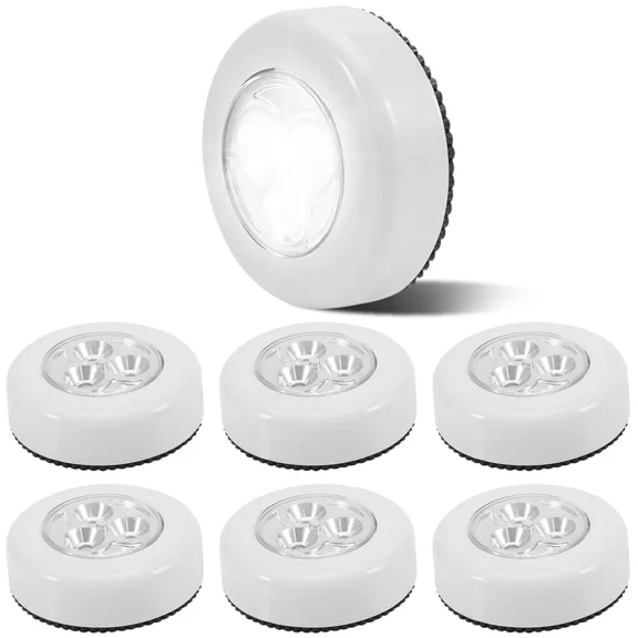 Pack of 6 LED cabinet lights, white night light, cabinet lighting, under-unit lights, light, white