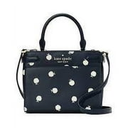 Kate Spade New York Women's Staci Orchard Toss Printed Saffiano Leather Small Satchel (Blazer Blue)