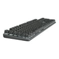 thumbnail image 3 of Logitech K845 Mechanical Illuminated Keyboard, Mechanical Switches, Strong Adjustable Tilt Legs, Full Size, Aluminum Top Case, 104 Keys, USB Corded, Windows (TTC Brown Switches), 3 of 17