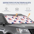 thumbnail image 3 of Multi-Size 2pce Car Front Glass Visor Collapsible Sunscreen No Odor Comfortable For Most Cars Suv Trucks Independence Day Theme Star (13), 3 of 7