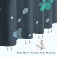 thumbnail image 6 of Paw Prints and Bones Shower Curtain 84"x72" ,Bathroom Decorative Shower Curtains Set with 12 Hooks,Modern Waterproof Washable Shower Curtain, 6 of 6