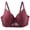 Wine, variant on Ohufall Women's Plus Size Lace Bra Underwire Lifting Lightweight Bra Solid Color Push Up Underwear