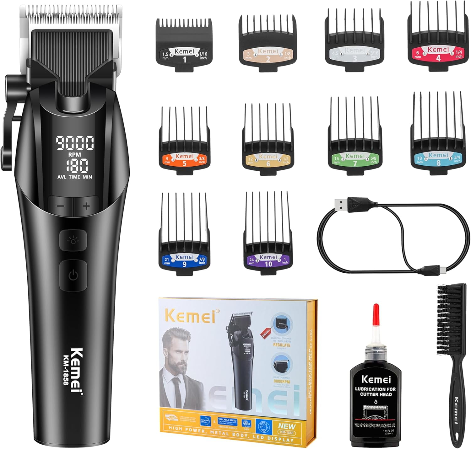 Andis Cordless Envy Li Adjustable Blade Clipper with BeauWis Blade