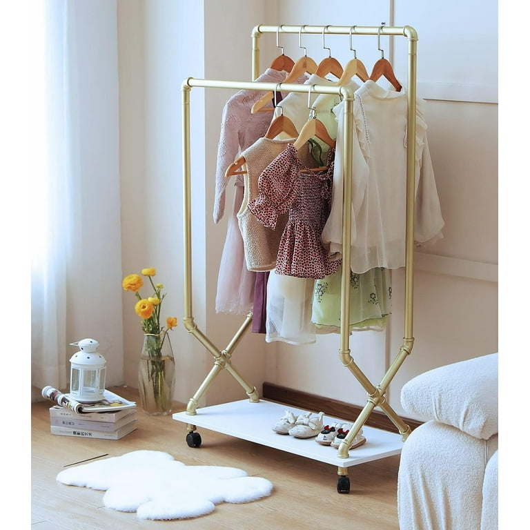 Vendor Display Children Wardrobe Garment Rack, Wood Clothing Rack for  Toddler, Wood Clothes Rack Wood Clothes Rack Dress up Storage 