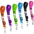 thumbnail image 1 of 6pcs Adjustable Dog Cat Seat Belt Safety Cables for Vehicle Car Harness Nylon Fabric, 1 of 5