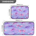 thumbnail image 3 of 2-Piece Kitchen Rugs Set Non-Slip Mats Carpet Floor for Kitchen, Bathroom (19.7"x27.6" & 19.7"x47.2") Watercolor Bows Pattern, 3 of 7