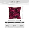 thumbnail image 4 of Xecao Burgundy Tie Dye Print Soft Velvet Decorative Throw Pillow Covers, Square Cushion Cases for Bed, Sofa, Living Room, Car, and Indoor Outdoor Use-16"x16", 4 of 8