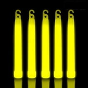 Lumistick 6" Premium Glow Sticks, Yellow, 25 ct