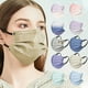 thumbnail image 2 of 50pcs Disposable Face Mask With 3d Design 3 Ply Breathable Adults Face Cover, 2 of 5