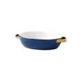 thumbnail image 1 of Household Microwave Oven Baking Cheese Bowl Golden Edged Baking Tray Rectangular Baking Pan, 1 of 3