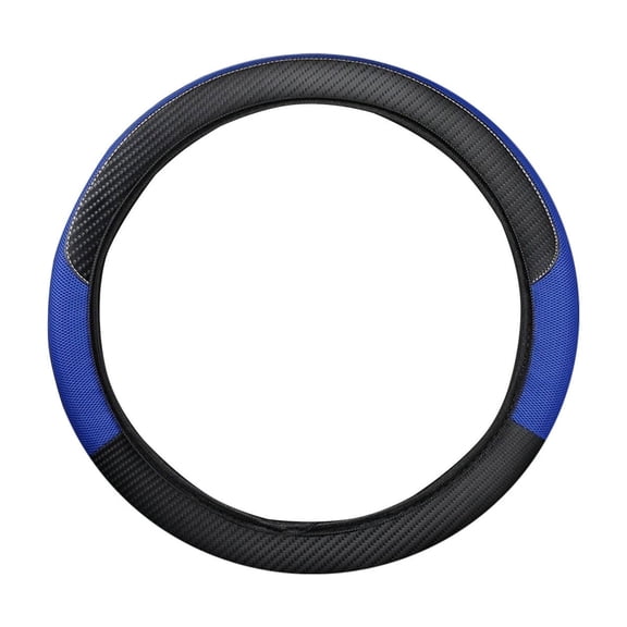 Car Steering Wheel Cover, Anti-Slip Safety Soft Breathable Heavy Duty Thick Steering Wheel Cover, for Car Truck Jeep (Blue)