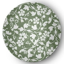 Simply Daisy 5' Round Sage Evelyn Spring Chenille Indoor/Outdoor Rug