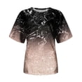 thumbnail image 4 of TSADFHJI Chandails pour Femmes en Coton Mode Décontractée pour Femmes Dégradé à Paillettes Imprimé Col Rond T-Shirt Ample, 4 of 5
