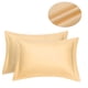 thumbnail image 1 of PiccoCasa 2Pcs Fundas de Almohada de Algodón para Cama, Jumbo Albaricoque, 1 of 7