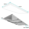 thumbnail image 5 of Luxrite 2x4 FT Surface Mount LED Flat Panel Light, 3 Color Selectable, 5000 Lumens, Dimmable, 120-277V, Damp Rated, UL Certified, 5 of 7
