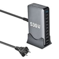 thumbnail image 1 of BALoFI Bloque Charger USB C de 530W, Estación de Carga USB C GaN IV de 8 Puertos, Adaptador Charger Rápido para Laptop de 100W, Esenciales de Viaje para MacBook Pro/Air, Dell, iPad, Samsung Galaxy, 1 of 7