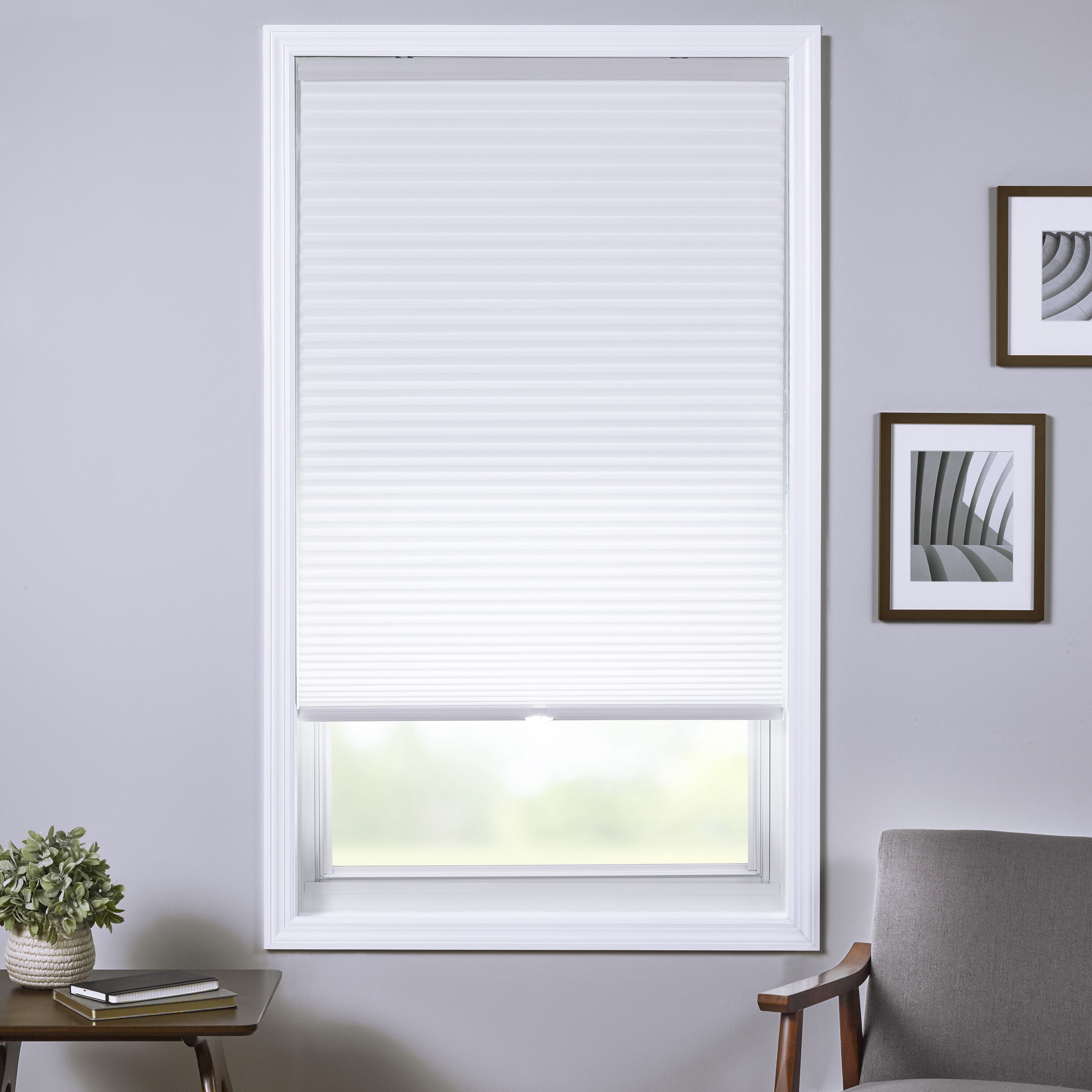Coverscaped Cellular Shade, Light Filtering White, 17.5 x 72