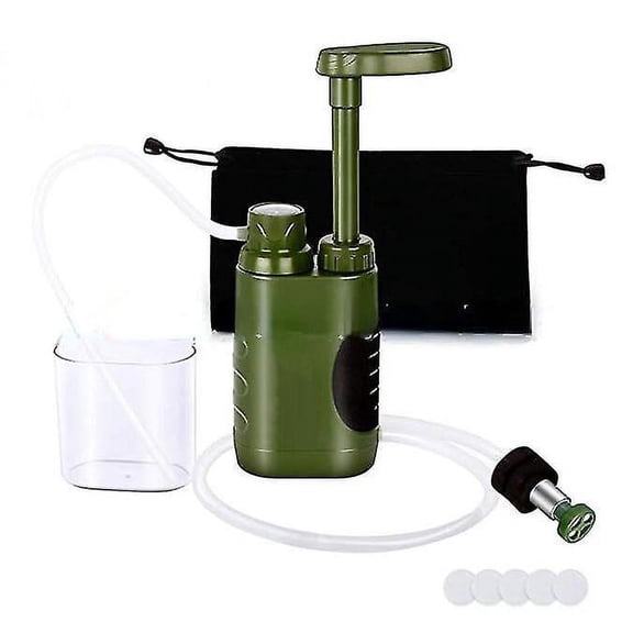 3000l Water Purifier Pump Water Filtration System With Bladder 0.01 Micron Filter For Outdoor Camping