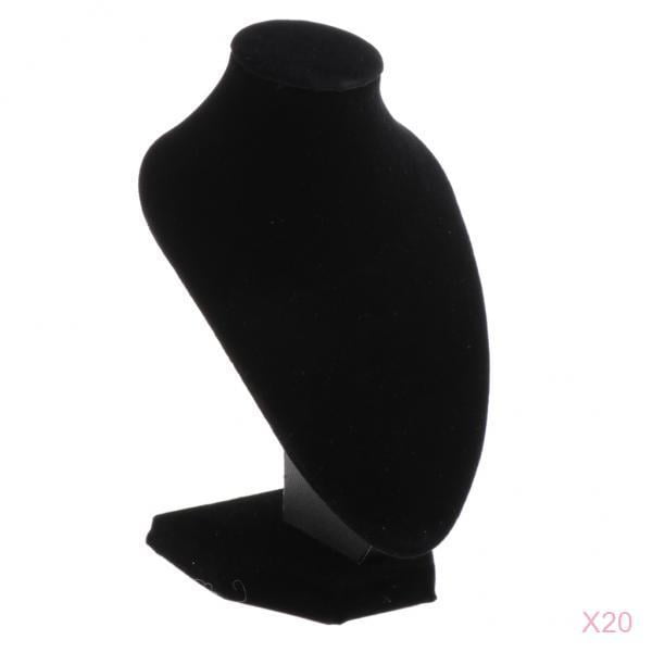 20PCS Collar de Negro Soporte de Exhibición Cadena para Soporte de de Joyería Zulema Estante de exhibición de la joyería