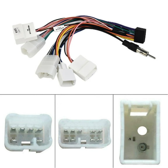 16 Pin Car Stereo Wiring Harness Connector for Vehicle Radio Install Cable Plug Compatible with 2004-Present Models