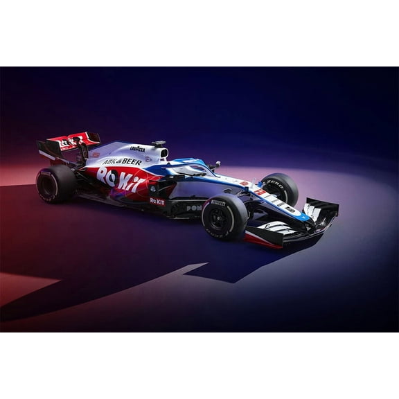 Williams FW43 2020 F1 Car Sport Race Home Decor - 12x18 Inch Laminated Poster - Stunning Detail and Bold Colors