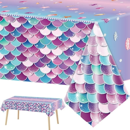 

1 Pack Mermaids Tablecloth Under The sea Theme Par
