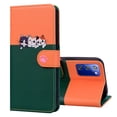 thumbnail image 3 of Cute Cartoon Wallet Phone Case for Samsung Galaxy Note 20 with Card Holder Soft PU Leather Kickstand Cover for Men and Women Magnetic Shockproof Protective with Lanyard, Darkgreen, 3 of 9