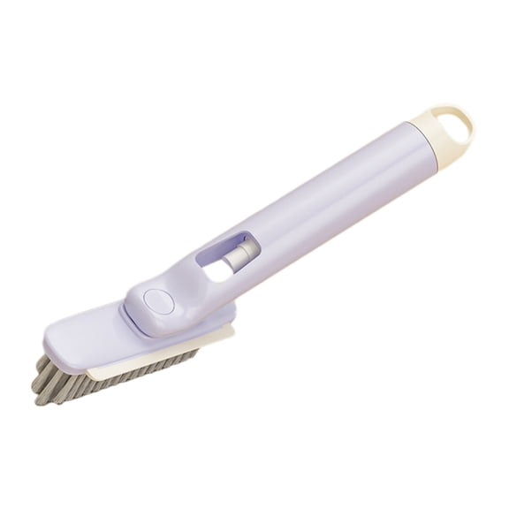 Bpyeka Hard-Bristle Precision Scrub Brush with Swivel Head - for Tile Grout, Floor Adhesive & Tough Stains