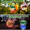 thumbnail image 4 of Wasp Traps Outdoor Hanging, 2 Pack Solar-Powered Wasp Trap, Yellow Jacket Trap, Bee Trap for Outdside with LED Light, Flying Insects Killer, Effective and Reusable Wasp Trap for Outdoors, 4 of 7
