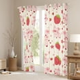 thumbnail image 3 of jejeloiu Red Sweet Strawberry Black Out Curtains,Pink Cartoon Pig Curtains Pack of 2 (42x63 Each) For Girls Kids, 3 of 6