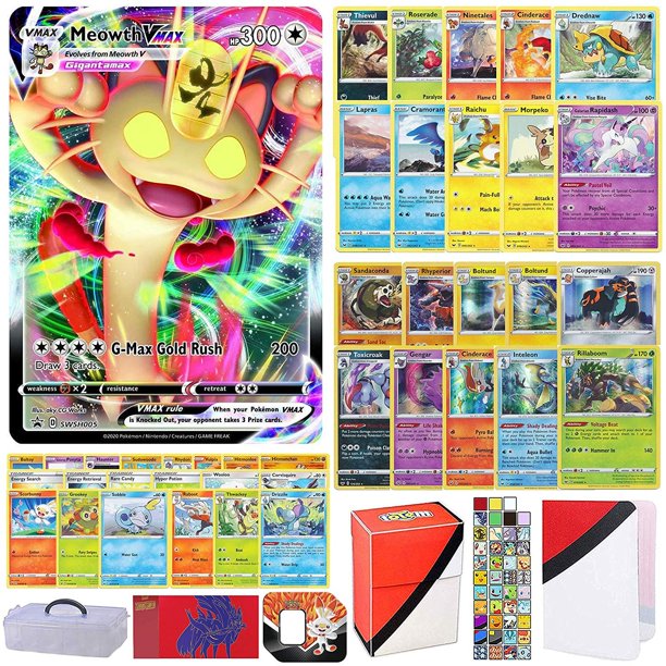 Totem World Sword And Shield Pokemon Vmax Card Ultra Rare Guaranteed With 10 Rares 10 Foil