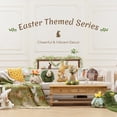 thumbnail image 4 of Phantoscope Happy Easter Rabbit Shaped Throw Pillow, Teddy Fleece Soft Flower Pot Decorative Pillow, Green 8 x 8.5 Inches for Couch Sofa Bed Chair, 4 of 6