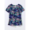thumbnail image 5 of Swim 365 Women's Plus Size Split-Neck Short-Sleeve Swim Tee With Built-In Bra, 5 of 6