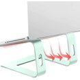 thumbnail image 4 of Support pour Ordinateur Portable en Aluminium Compatible avec Apple Mac MacBook Air Pro 10 à 15,6 Pouces, Support Ergonomique pour Ordinateur Portable, Vert, 4 of 7