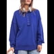 thumbnail image 2 of Sudadera para Mujer, Estilo Informal, de Larga, con Botones y Cuello Henley, Estilo Túnica, para Otoño. Azul L, 2 of 8