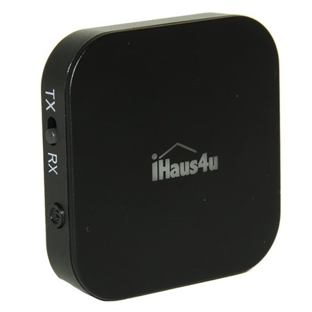 Bluetooth Transmitter Receiver 4.1 by iHaus4u with AptX Low Latency Portable Wireless Audio 3.5 mm Adapter Pair Ideal for (Best 3.5 Mm Bluetooth Transmitter)
