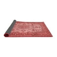 thumbnail image 2 of Ahgly Company Indoor Square Medallion Red Traditional Area Rugs, 5' Square, 2 of 4