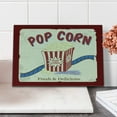 thumbnail image 2 of Movie Theater Cutting Board, Fresh and Delicious Pop Corn Film Tickets and Strip Advertising in 60s Theme, Decorative Tempered Glass Cutting and Serving Board, Small Size, Multicolor, by Ambesonne, 2 of 5