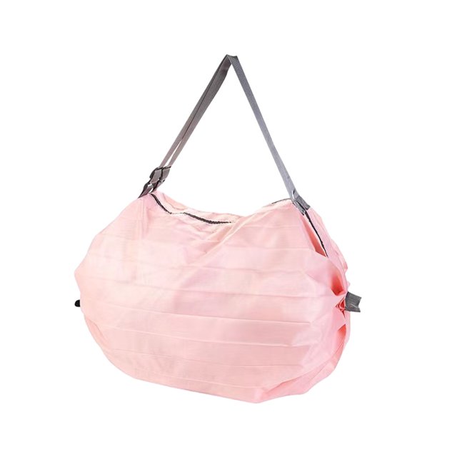 Moyic Bolsa de almacenamiento para viajes, artículos esenciales para llevar con facilidad, bolsa de compras para viajes, bolsas de Almacenamiento y organización del hogar Rosa claro