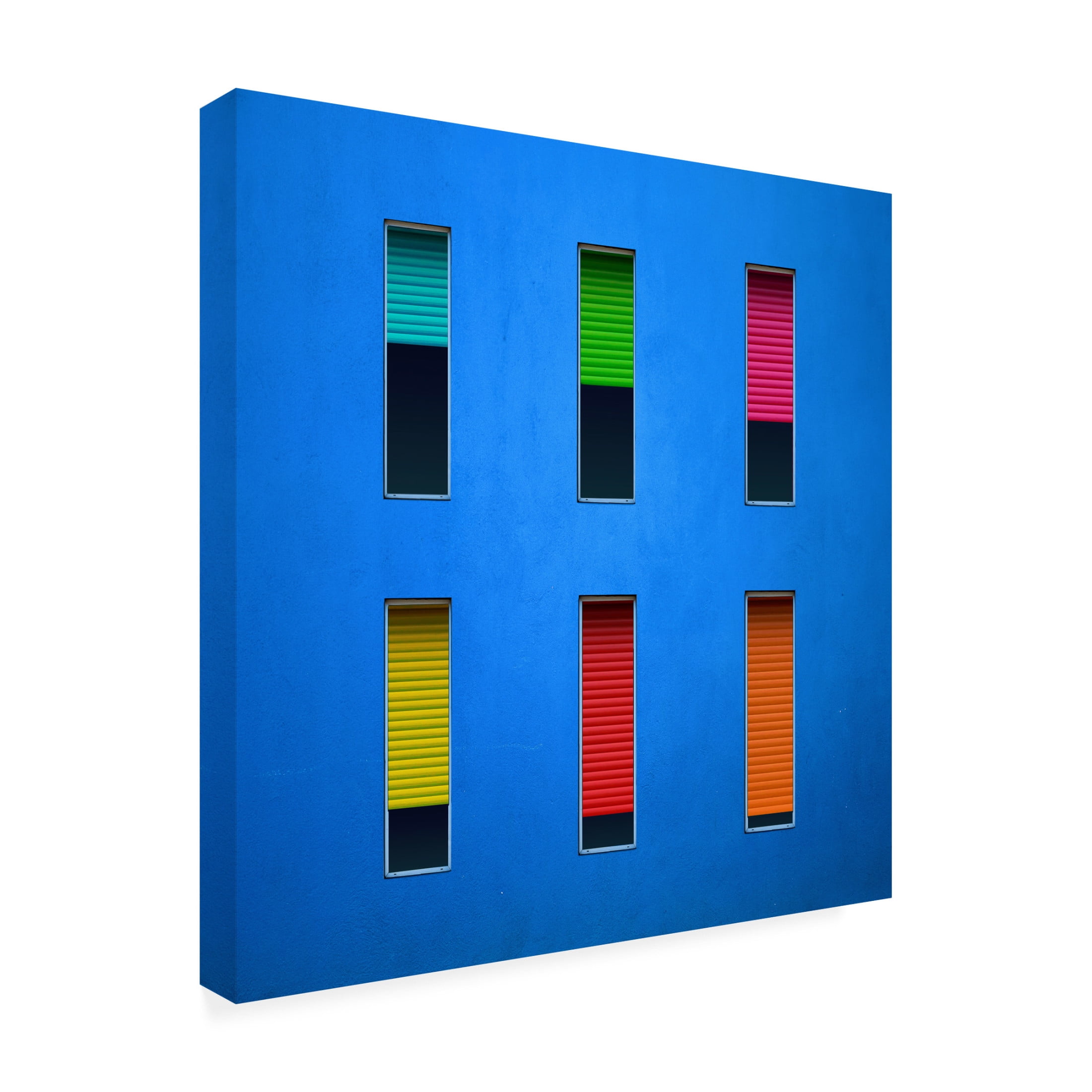 Trademark Fine Art Alfonso Novillo Colorful Windows Canvas Wall Art