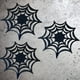thumbnail image 3 of 2 piezas Mantel individual temático de Halloween Posavasos de telaraña Mantel individual Mesa decorativa Manteles individuales Tapetes Suministros de decoración de Halloween Negro, 3 of 5