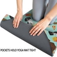 thumbnail image 3 of Dachshund Dog and Pizza Hot Yoga Mat Towel Non Slip for Hot Yoga - Quick-Drying Yoga Mat Cover with 4 Corner Pockets with Travel Bag - Hot Yoga Towel Non Slip Grip Moisture Wicking Sweat 70"x26", 3 of 6