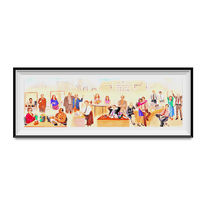 MyPartyShirt Pam Mural Painting 11" x 17" Poster