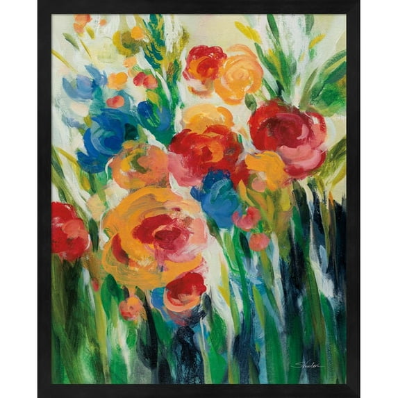 Great Art Now Bright Bloom II by Silvia Vassileva, Framed Wall Art, 17.25W x 21.25H
