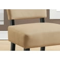thumbnail image 3 of Monarch Specialties Accent Chair, Armless, Living Room, Bedroom, Fabric, Wood Legs, Beige, Black, 3 of 5