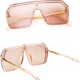 thumbnail image 3 of Oversized Square One Piece Frameless Stylish Sunglasses Women Men, 3 of 4