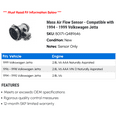 thumbnail image 2 of Mass Air Flow Sensor - Compatible with 1994 - 1999 Volkswagen Jetta 1995 1996 1997 1998, 2 of 2