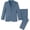 Blue Grey, variant on Boys' Suits 3-Piece Formal Slim Fit Suit Set for Boys Wedding Ring Bearer Outfit with Blazer and Pants