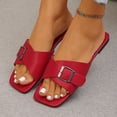 thumbnail image 5 of Viluyesy Slippers for Women Comfortable Non-Slip Open Toe Womens Graceful Footwear Red Size 40, 5 of 10