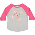 thumbnail image 3 of Inktastic Llama Rose Flower Wreath Girls Toddler T-Shirt, 3 of 5